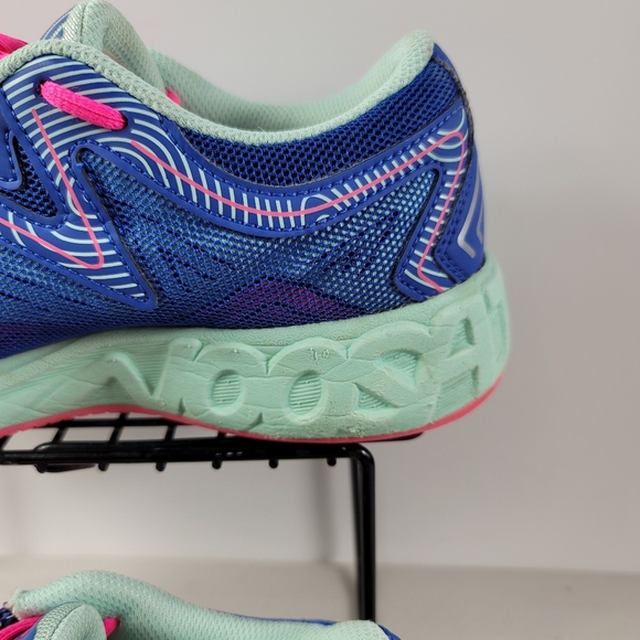 Asics Noosa GS Blue pinkSport Athletic Running Women Sz 5 - Picture 5 of 10
